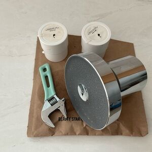 Jolie Chrome Shower Head with 2 Filters